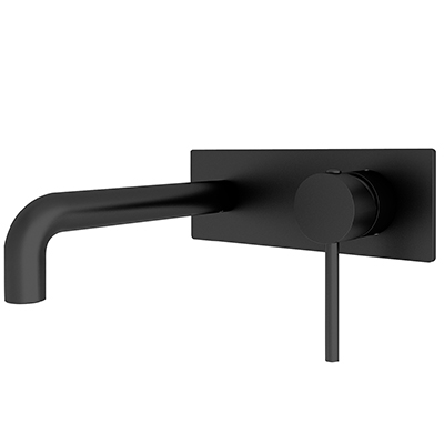 NERO DOLCE WALL BASIN MIXER (STYLISH SPOUT) - Middletons Builders Warehouse